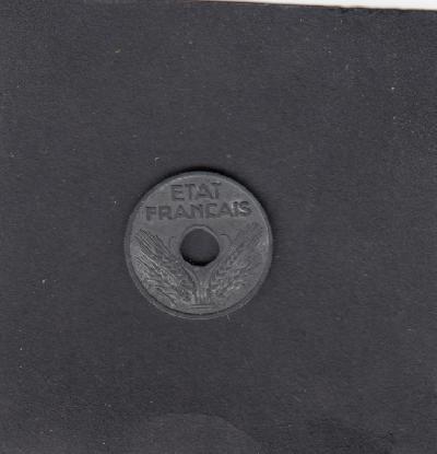 Beschrijving: 10 Centimes HOLE 1,3 mm